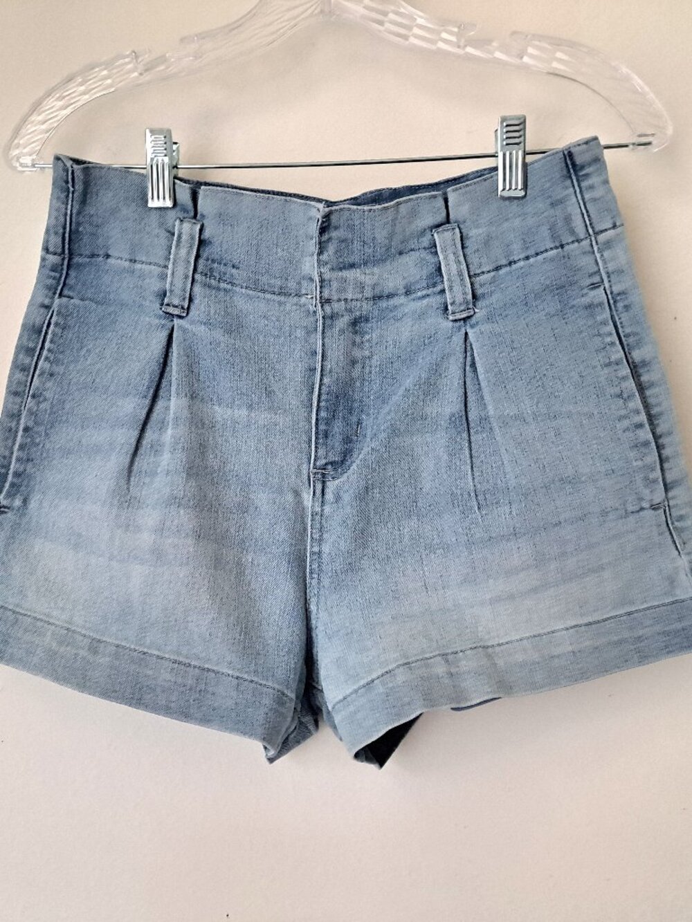 Cabana Crown by Ivy Juniors Jeans Shorts High Waist Size 1 Blue Color